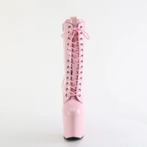 Verni 20 cm CRAZE-1040 Heelless bottines pony talons rose