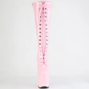 Verni 20 cm CRAZE-2023 Heelless bottes pony talons rose