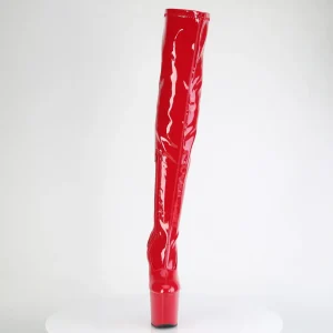 Verni 20 cm CRAZE-3000 Heelless overknee bottes pony talons rouges