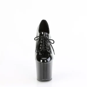 Verni 20 cm CRAZE-860 Heelless bottillons et riccianera pony noires