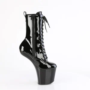 Verni 20 cm CRAZE-1040 Heelless bottines pony talons noires