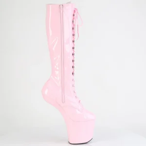 Verni 20 cm CRAZE-2023 Heelless bottes pony talons rose