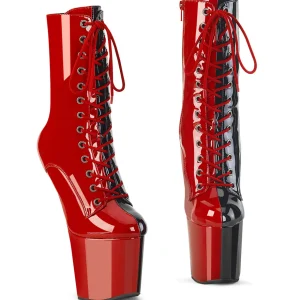 Verni 20 cm CRAZE-1040TT Heelless bottines pony talons rouges