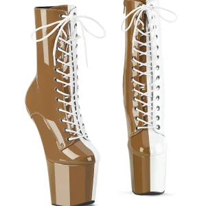 Verni 20 cm CRAZE-1040TT Heelless bottines pony talons brun