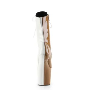 Verni 20 cm CRAZE-1040TT Heelless bottines pony talons brun