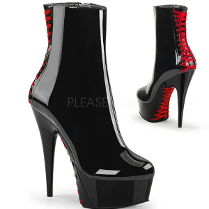 Verni 15 cm DELIGHT-1010 bottines plateforme pour femmes