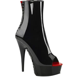 Verni 15 cm DELIGHT-1025 bottines bout ouvert