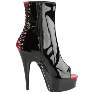 Verni 15 cm DELIGHT-1025 bottines bout ouvert