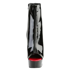 Verni 15 cm DELIGHT-1025 bottines bout ouvert