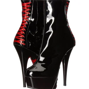 Verni 15 cm DELIGHT-1010 bottines plateforme pour femmes