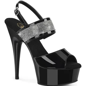 Verni 15 cm DELIGHT-639 chaussures de soirée femmes