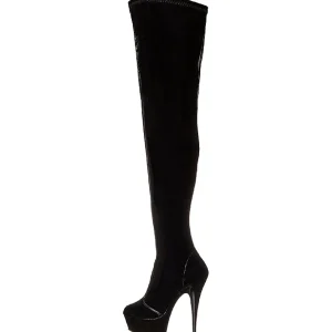 Verni 15,5 cm DELIGHT-4000 Cuissardes Bottes Plateforme