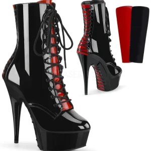 Verni 15 cm DELIGHT-1020FH bottines pleaser plateforme corsage