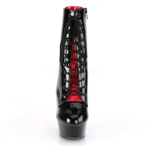 Verni 15 cm DELIGHT-1020FH bottines pleaser plateforme corsage