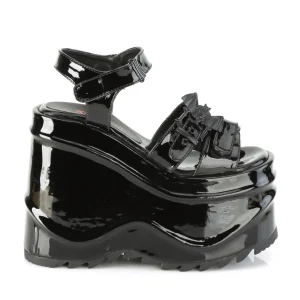 Verni 15 cm DemoniaCult WAVE-13 lolita sandale talon compensé plateforme