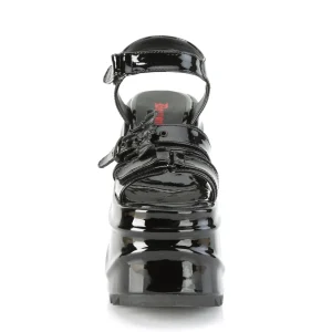 Verni 15 cm DemoniaCult WAVE-13 lolita sandale talon compensé plateforme