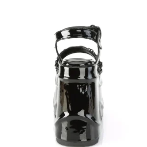 Verni 15 cm DemoniaCult WAVE-09 lolita sandale talon compensé plateforme