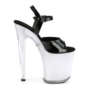 Verni 20 cm DISCOLITE-809 sandales LED ampoule pour stripteaseuse