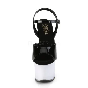Verni 18 cm DISCOLITE-709 sandales LED ampoule pour stripteaseuse