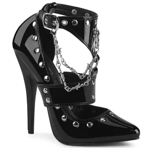 Verni 15 cm DOMINA-118 stiletto escarpins à talon aiguille bout pointu