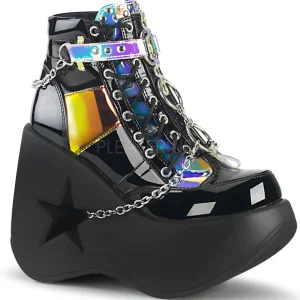 Verni 13 cm DYNAMITE-101 demoniacult bottines talon compensé