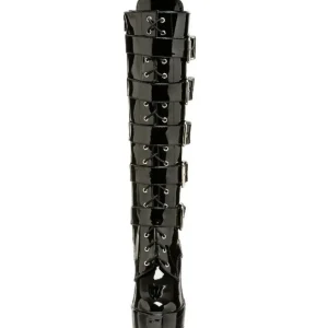 Verni 13 cm ELECTRA-2042 plateformes bottes à boucles pour femmes