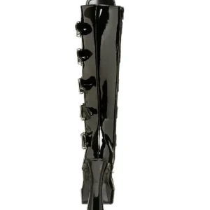 Verni 13 cm ELECTRA-2042 plateformes bottes à boucles pour femmes