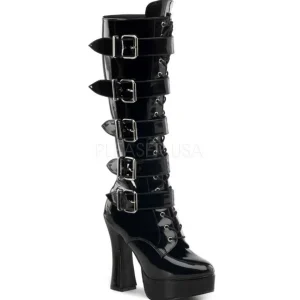 Verni 13 cm ELECTRA-2042 plateformes bottes à boucles pour femmes