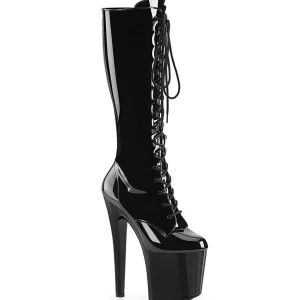 Verni 19 cm ENCHANT-2023 plateformes bottes à lacets pour femmes