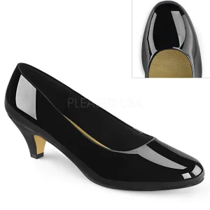 Verni 6 cm FEFE-01 escarpins pour homme et drag queens en noires