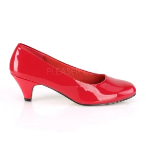 Verni 6 cm FEFE-01 escarpins pour homme et drag queens en rouges