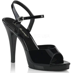 Verni 12 cm FLAIR-409 Talon Haut pour Hommes