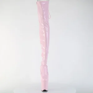 Verni 20 cm FLAMINGO-3850 bottes cuissardes à lacets roses