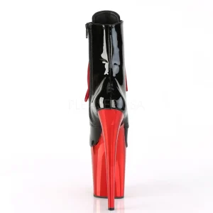 Verni 20 cm FLAMINGO-1020 Bottines Plateforme Chrome Rouge