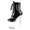 Verni 20 cm FLASH-1020-8 bottines poledance plateforme lumineuses LED