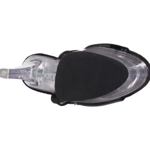 Verni 18 cm FLASHDANCE-709 sandales LED ampoule pour stripteaseuse