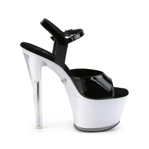 Verni 18 cm ILLUMINATOR-709 sandales LED ampoule pour stripteaseuse