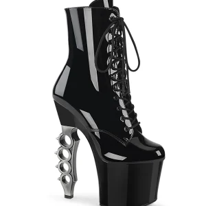 Verni 18 cm IRONGRIP-1020 bottines à talons hauts poing américain