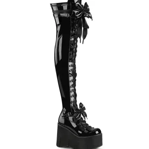 Verni 11,5 cm KERA-303 Cuissardes Bottes Plateforme
