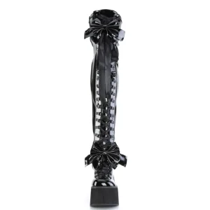 Verni 11,5 cm KERA-303 Cuissardes Bottes Plateforme