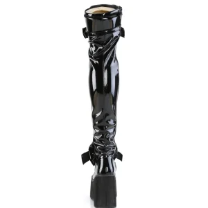 Verni 11,5 cm KERA-303 Cuissardes Bottes Plateforme