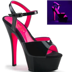 Verni 15 cm KISS-209TT Plateforme Neon Sandales Femmes