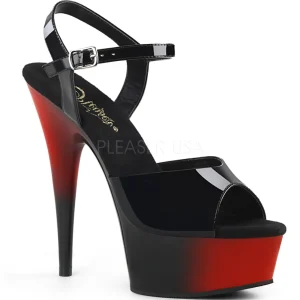 Verni 15 cm Pleaser DELIGHT-609BR sandales à talons aiguilles