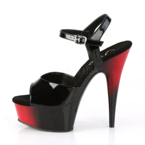 Verni 15 cm Pleaser DELIGHT-609BR sandales à talons aiguilles
