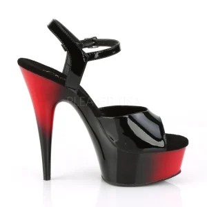 Verni 15 cm Pleaser DELIGHT-609BR sandales à talons aiguilles