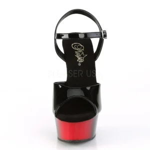 Verni 15 cm Pleaser DELIGHT-609BR sandales à talons aiguilles