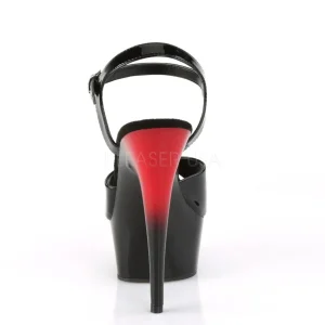 Verni 15 cm Pleaser DELIGHT-609BR sandales à talons aiguilles
