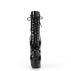 Verni 20 cm RAPTURE-1020 bottines à talons hauts crâne