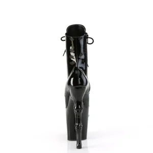 Verni 20 cm RAPTURE-1020 bottines à talons hauts crâne