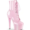 Verni 18 cm SKY-1020 bottines talons hauts à lacets roses